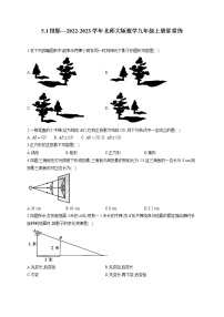 北师大版九年级上册1 投影同步练习题