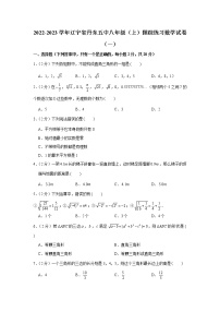 辽宁省丹东市第五中学2022-2023学年八年级上学期跟踪练习数学试卷（一）（含答案）