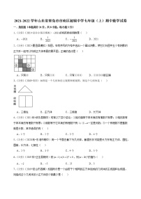 2021-2022学年上学期山东省青岛市市南区超银中学七年级期中数学试题（含解析）