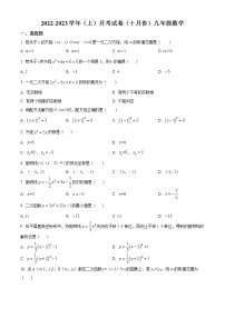 辽宁省大连市金州区金州区育才高级中学2022-2023学年九年级上学期10月月考数学试题(含答案)