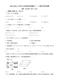 河南省信阳市息县2022-2023学年九年级上学期适应性测试（一）数学试题(含答案)