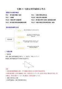 专题03 勾股定理突破核心考点【知识梳理+解题方法+专题过关】-2022-2023学年八年级数学上学期期中期末考点大串讲（苏科版）