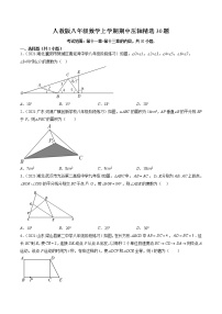 2022-2023学年人教版数学八年级上册考点大串讲  人教版八年级数学上学期期中【压轴精选30题】