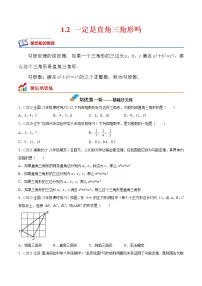 初中数学北师大版八年级上册第一章 勾股定理2 一定是直角三角形吗同步练习题