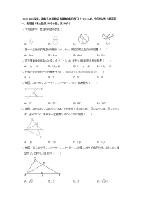 2022-2023学年人教版八年级数学上册期中阶段复习（11.1-13.4）综合测试题 (含答案)