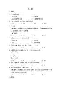 数学九年级下册1 圆达标测试