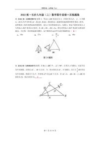 2022秋·长沙九年级（上）数学期中易错＋压轴题集含答案