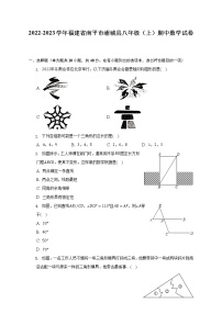 2022-2023学年福建省南平市浦城县八年级（上）期中数学试卷（含解析）