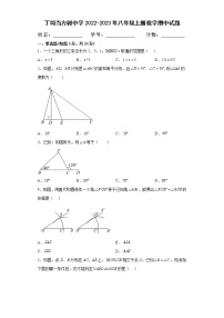 湖北省黄冈市浠水县丁司当方郭中学2022-2023学年八年级上学期期中数学试题（11月）(含答案)