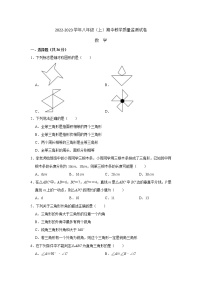 四川省绵阳市涪城区2022-2023学年八年级上学期11月期中教学质量监测数学试题(含答案)