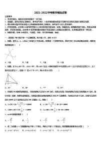 四川省仁寿县联谊学校2022年中考数学全真模拟试卷含解析