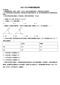 天津市东丽市级名校2021-2022学年中考数学押题试卷含解析