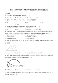 2022-2023学年第一学期八年级数学期中复习冲刺卷(03)