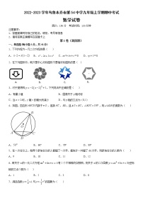 新疆维吾尔自治区乌鲁木齐市第五十四中学2022-2023学年九年级上学期期中考试数学试卷(含答案)