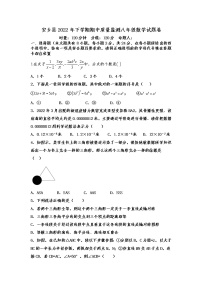 湖南省常德市安乡县2022-2023学年八年级上学期期中质量监测数学试题(含答案)