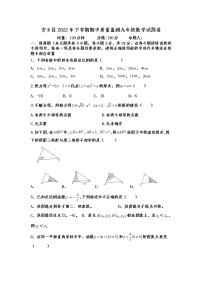 湖南省常德市安乡县2022-2023学年九年级上学期期中质量监测数学试题(含答案)