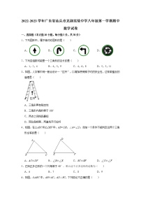 广东省汕头市龙湖实验中学2022-2023学年上学期八年级期中数学试卷 （含答案）