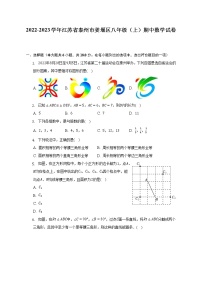 2022-2023学年江苏省泰州市姜堰区八年级（上）期中数学试卷（含解析）