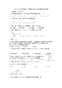 安徽省安庆市怀宁县2022—2023学年八年级上学期期末数学试卷(含答案)