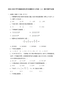 2022-2023学年湖南省长沙市浏阳市七年级（上）期中数学试卷（含解析）