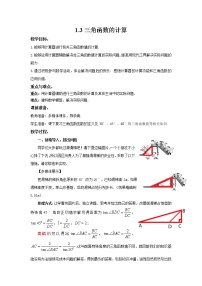 数学九年级下册3 三角函数的计算教学设计