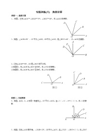 人教版数学七年级上册专题训练(八)　角的计算