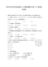 2022-2023学年河北省保定十七中教育集团八年级（上）期中数学试卷（含解析）