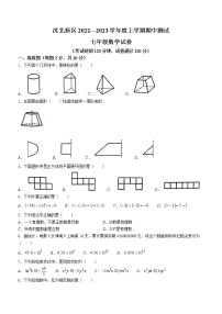 辽宁省沈阳市沈北新区2022-2023学年七年级上学期期中数学试题(含答案)