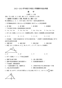 安徽省合肥市包河区部分学校2022-2023学年八年级上学期期中综合评估数学试题(含答案)