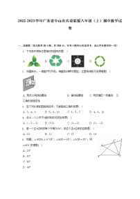 广东省中山市共进联盟2022-2023学年 八年级 上学期期中数学试卷(含答案)