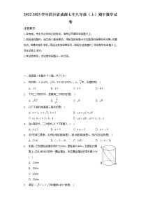 2022-2023学年四川省成都七中八年级（上）期中数学试卷（含解析）