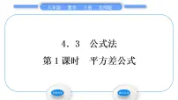 北师大版第四章 因式分解3 公式法习题ppt课件