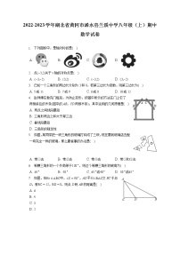 2022-2023学年湖北省黄冈市浠水县兰溪中学八年级（上）期中数学试卷（含答案解析）