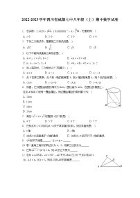 2022-2023学年四川省成都七中八年级（上）期中数学试卷（含答案解析）