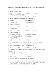 2022-2023学年黑龙江省鸡西市七年级（上）期中数学试卷（含答案解析）