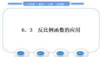 初中数学北师大版九年级上册3 反比例函数的应用习题ppt课件