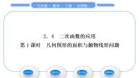数学九年级下册4 二次函数的应用习题课件ppt