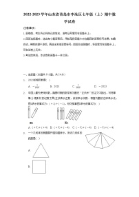 2022-2023学年山东省青岛市李沧区七年级（上）期中数学试卷（含解析）