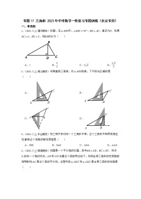 专题17 三角形 2023年中考数学一轮复习专题训练（北京专用）