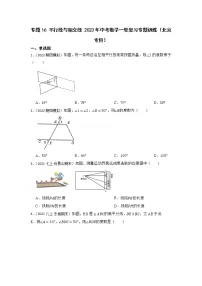 专题16 平行线与相交线 2023年中考数学一轮复习专题训练（北京专用）