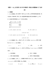 专题9 一元二次方程 2023年中考数学一轮复习专题特训（广东专用）