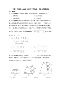 专题2 代数式 山东省2023年中考数学一轮复习专题训练