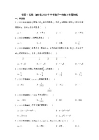 专题1 实数 山东省2023年中考数学一轮复习专题训练