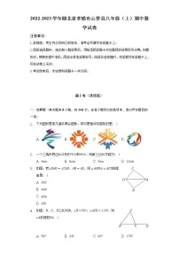2022-2023学年湖北省孝感市云梦县八年级(上)期中数学试卷(含解析)