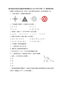 浙江省杭州市萧山区高桥初中教育集团2022-2023学年八年级上学期期中数学试卷（含答案）