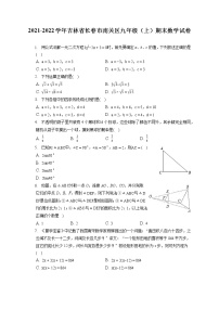 2021-2022学年吉林省长春市南关区九年级（上）期末数学试卷（含答案解析）