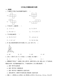 广东省河源市江东新区2022年七年级上学期期末数学试题及答案