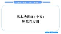 湘教版八年级数学下专项基本功训练(十五)频数直方图习题课件