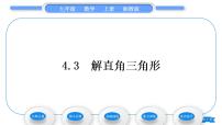 九年级上册4.3 解直角三角形习题课件ppt