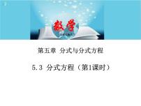 北师大版八年级下册第五章 分式与分式方程4 分式方程精品课件ppt